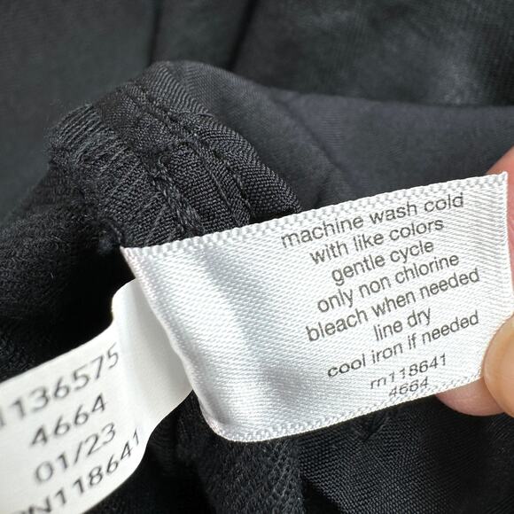 Lane Bryant Womens City Short Size 22 Linen Blend Trouser Style Black - Picture 10 of 11